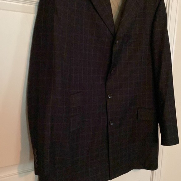 Steve Harvey Collection Suit Jacket Pure Wool 42R Double Vented 4 Button… - Picture 8 of 10